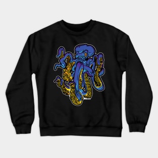 Giant Blue Octopus Crewneck Sweatshirt